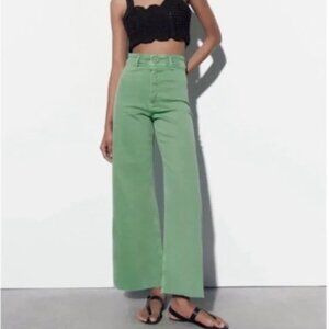 Zara Marine Green Pants